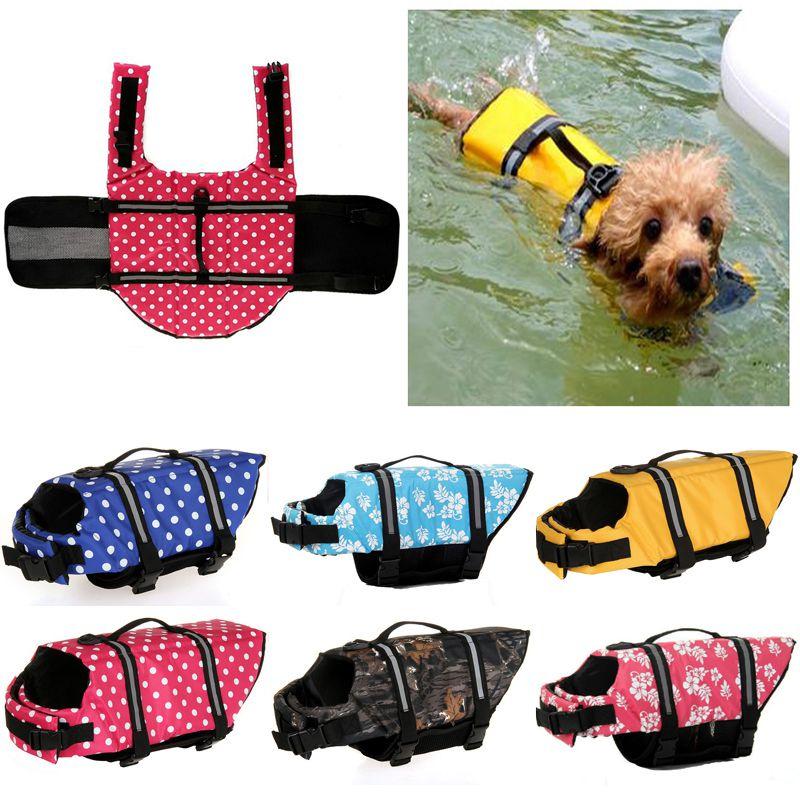 Safe And Stylish Pet Vest Dog Life Jacket With Reflective Stripes For Enhanced Visibility