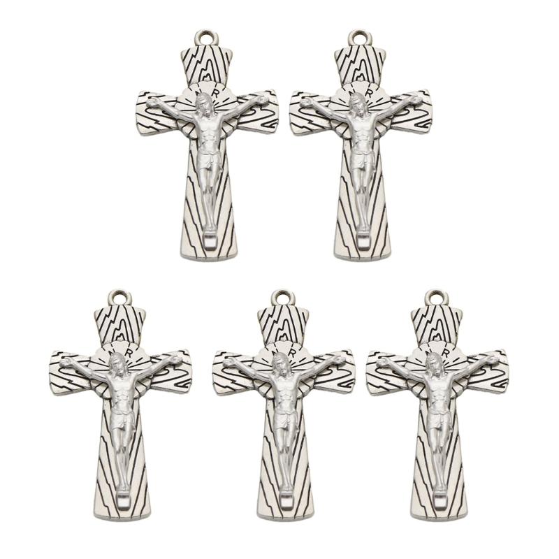 Cross Keychains Key Rings Religious KeyChains For DIY Car Hanging Simple Jewelry Handmade Gift