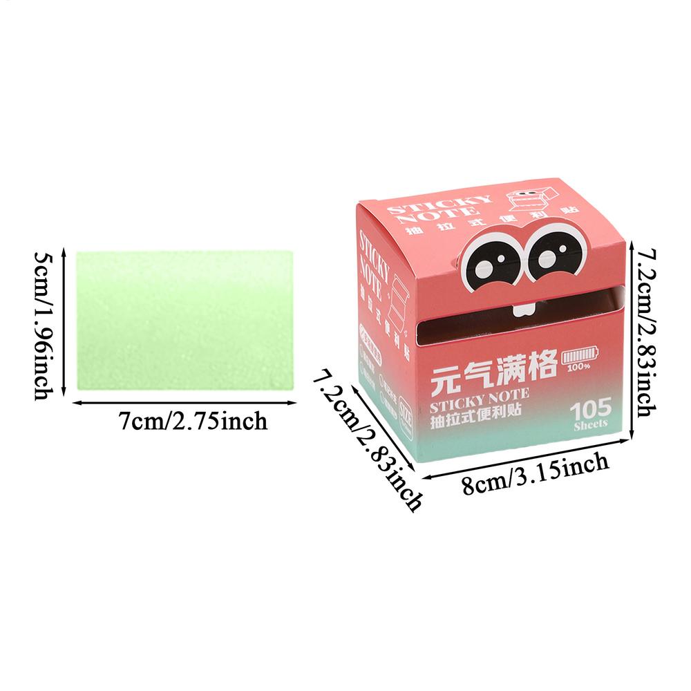 Cute Sticky Notes 105 Sheets Aesthetic Glitter Memo Pads, Decorative Sticky Notes For Journaling School Office Home Book
