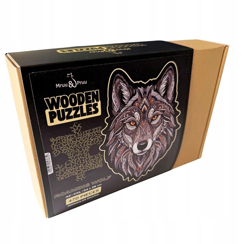 Wooden Puzzle Wandering Wolf XXL | Puzzle Gift For Adults 470