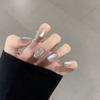 Ins Style Press On Nails Butterfly Pearl Handmade Fake Removable Women