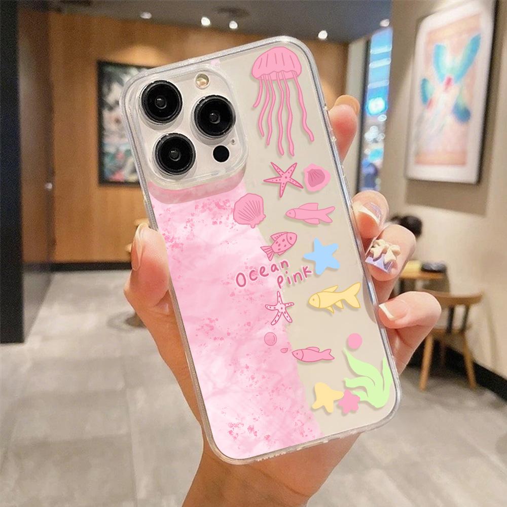 Acrylic Phone Case for iPhone 11 12 13 14 Pro 12 14 16 Pro Max for Samsung A16 A36 A56 S24 FE High-quality Painted Anti-fall Mobile Phone Case