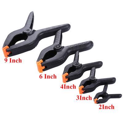 2/4/6/9inch Adjustable Plastic Spring Clamps for Woodworking Tools Wood Working Tools Carpentry Clamps Ferramentas Outils