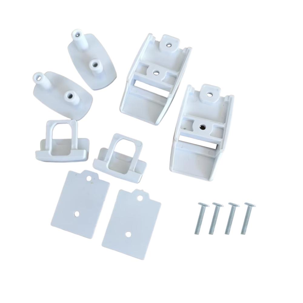 2 Sets For Fiamma F45s F80s F65 Awning Leg Wall Brackets (White) 98655-176
