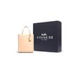 Coach Cashin 14 Logo Leather Tote Bag Women tote Milk-Tea C4828-B4S9W