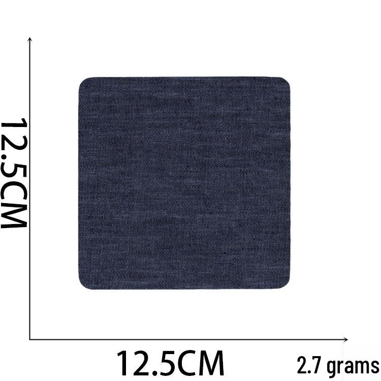 Howling Denim Knee Patches: 5 Color Mix, Embroidered Iron-On, Cuttable Fabric Patches