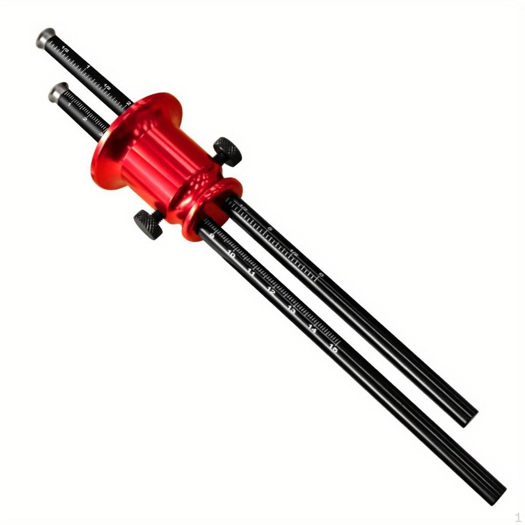 DoubleHead Woodcraft Marking Gauge Aluminum Alloy Stainless Steel