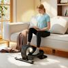 Under Desk Elliptical Machine with LCD Monitor, 8 Adjustable Magnetic Resistances for 2-in-1 Seat & Stand Up Exercise
