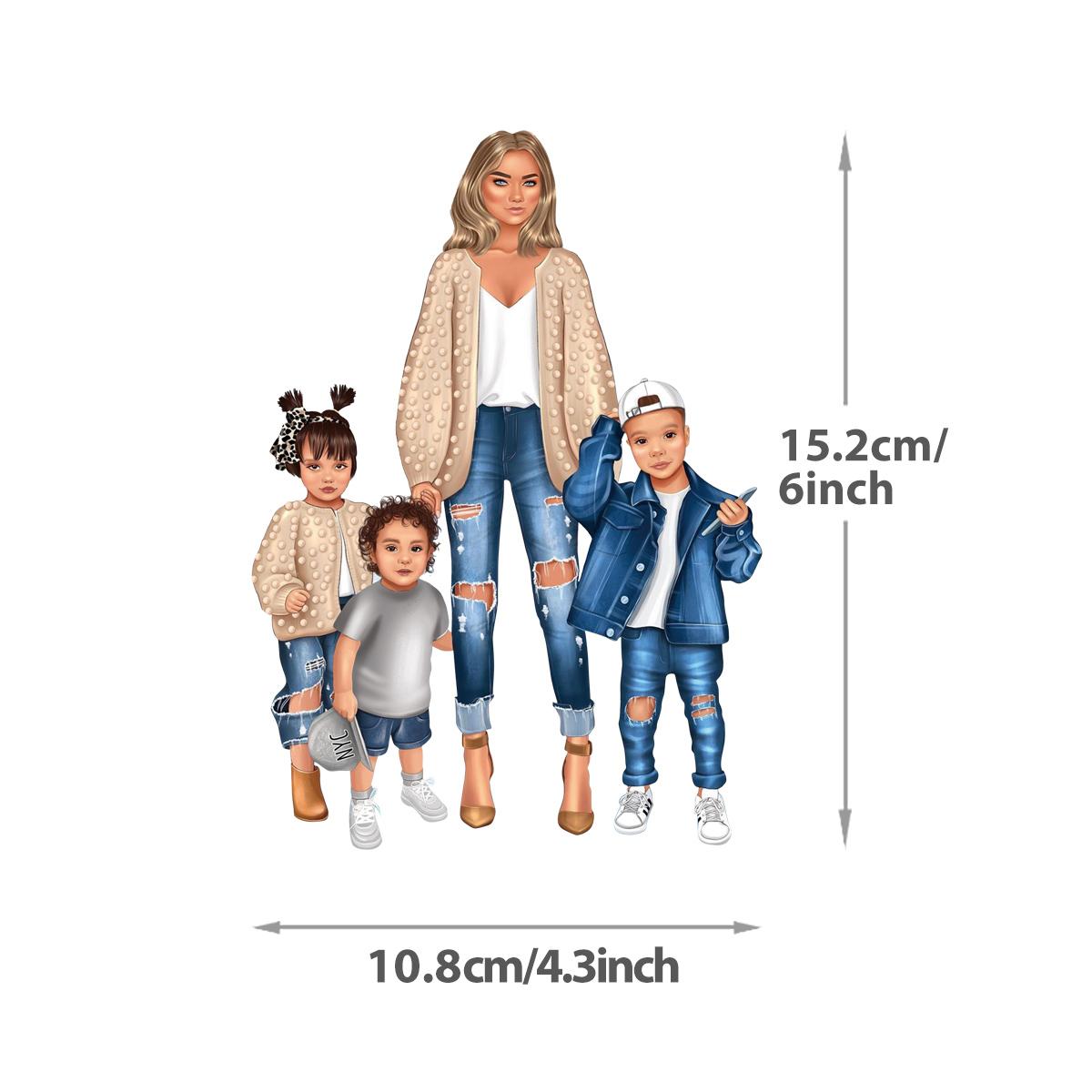 

Нашивки для мамы и детей на одежде, толстовки с термопрессом, топы A-уровня, моющиеся своими руками, виниловые железные нашивки для футболки для мальчиков и девочек