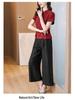 Elegant Xiangyun Silk Summer Suit: Age-Defying Mother’s Top and Wide-Leg Pants in New Chinese Style