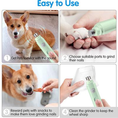 New Professional 2-Speed Dog Nail Grinder for Small Medium Large Dogs & Cats