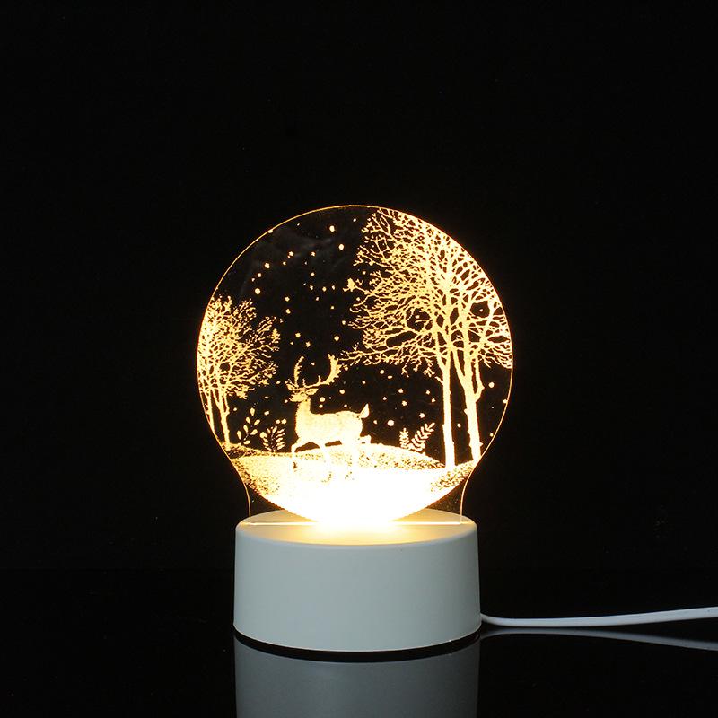 3D Cartoon Night Light: Custom Acrylic Bedside Lamp for Atmosphere & Gifts
