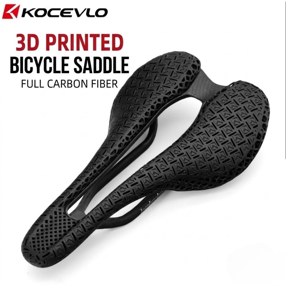 Slr 3D Printed Carbon Bicycle Saddle Ultra Light 155G Mtb Xc Road Gravel Off-Road Bike Seat Fit For Racing Cycling Auto Accessories