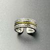 Men's Retro Tang Dynasty Grass Pattern Adjustable Ring - Ethnic Style, Versatile Open Design, Ancient Vine Motif