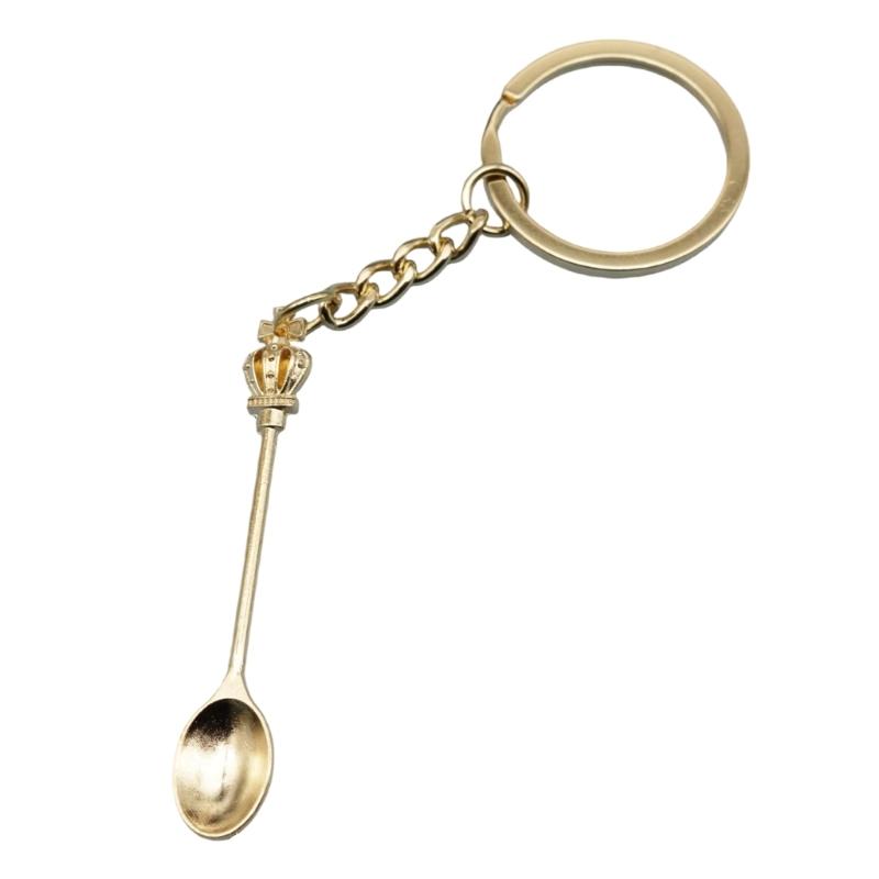 Artistic Spoon Themed Keychain Coating Long Time Use For Various Occasions