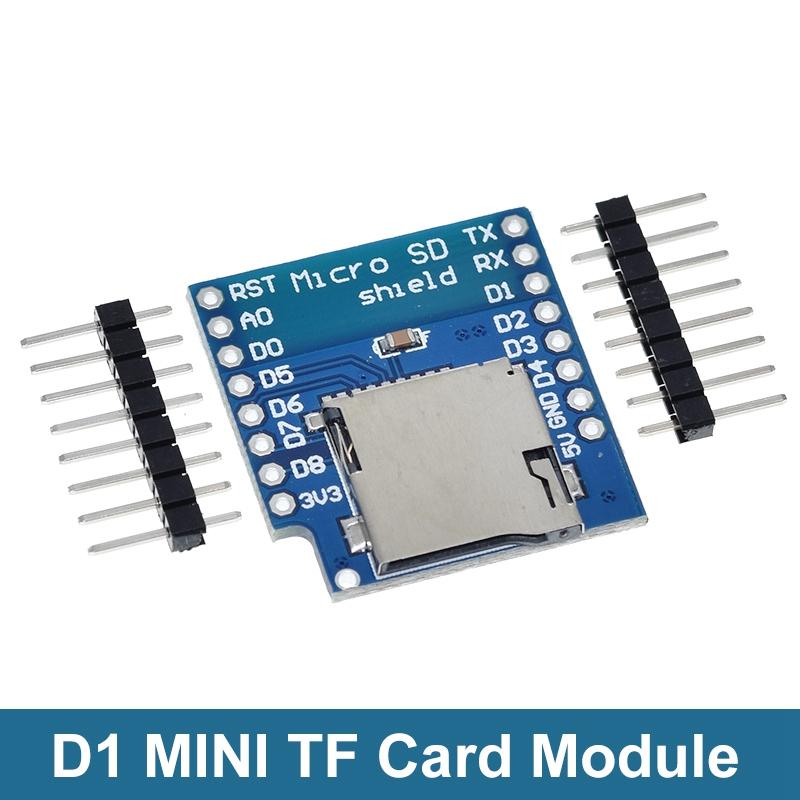 Module Carte TF D1 Mini Carte Micro SD Carte Mémoire TF Carte Mémoire Shield Module Avec Broches pour Arduino