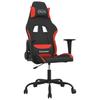 Gaming Chair Black and Red Fabric