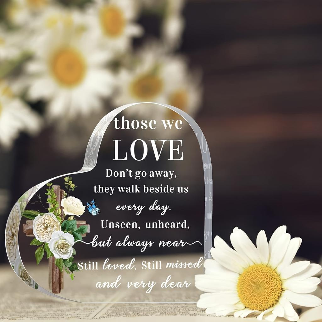 2D Flat Acrylic Heart-shaped Decoration, Indoor and Outdoor Decoration - No Battery/electricity Required, Free Day Decoration, Shop Decoration, Durabl