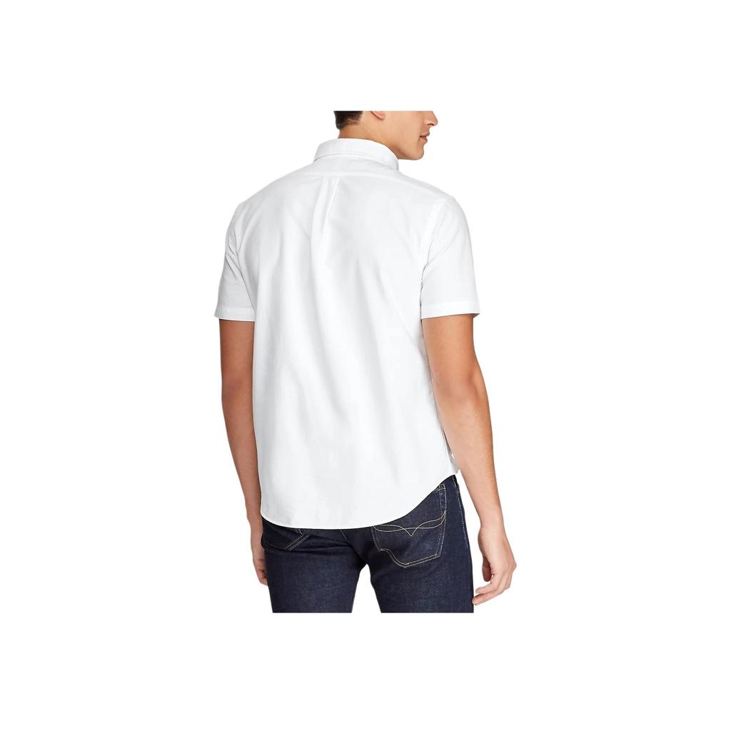 Polo Ralph Lauren SS25 Bear Logo Embroidered Single-Breasted Short Sleeve Shirt Men Shirts 710802632-001