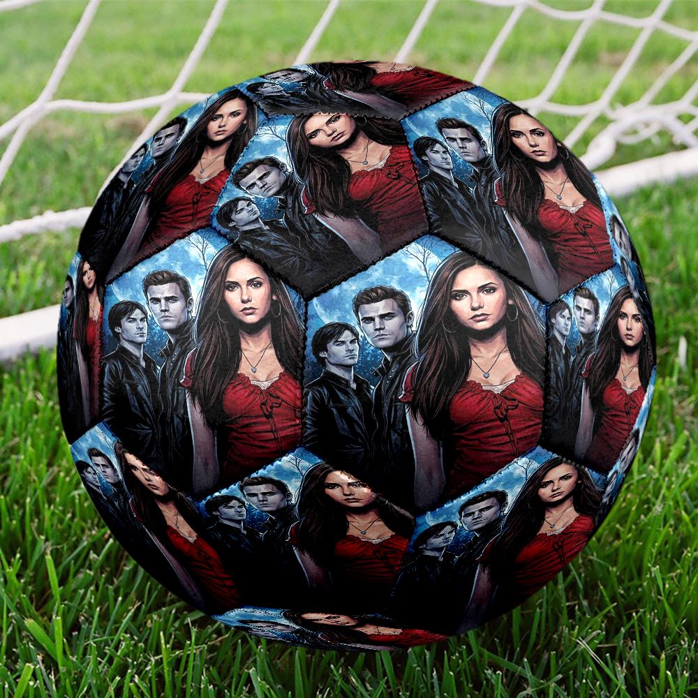 Vampire Diaries Theme Size 5 Soccer Ball, Suitable for Both Indoor and Outdoor Matches, a Gift Suitable for Everyone.
