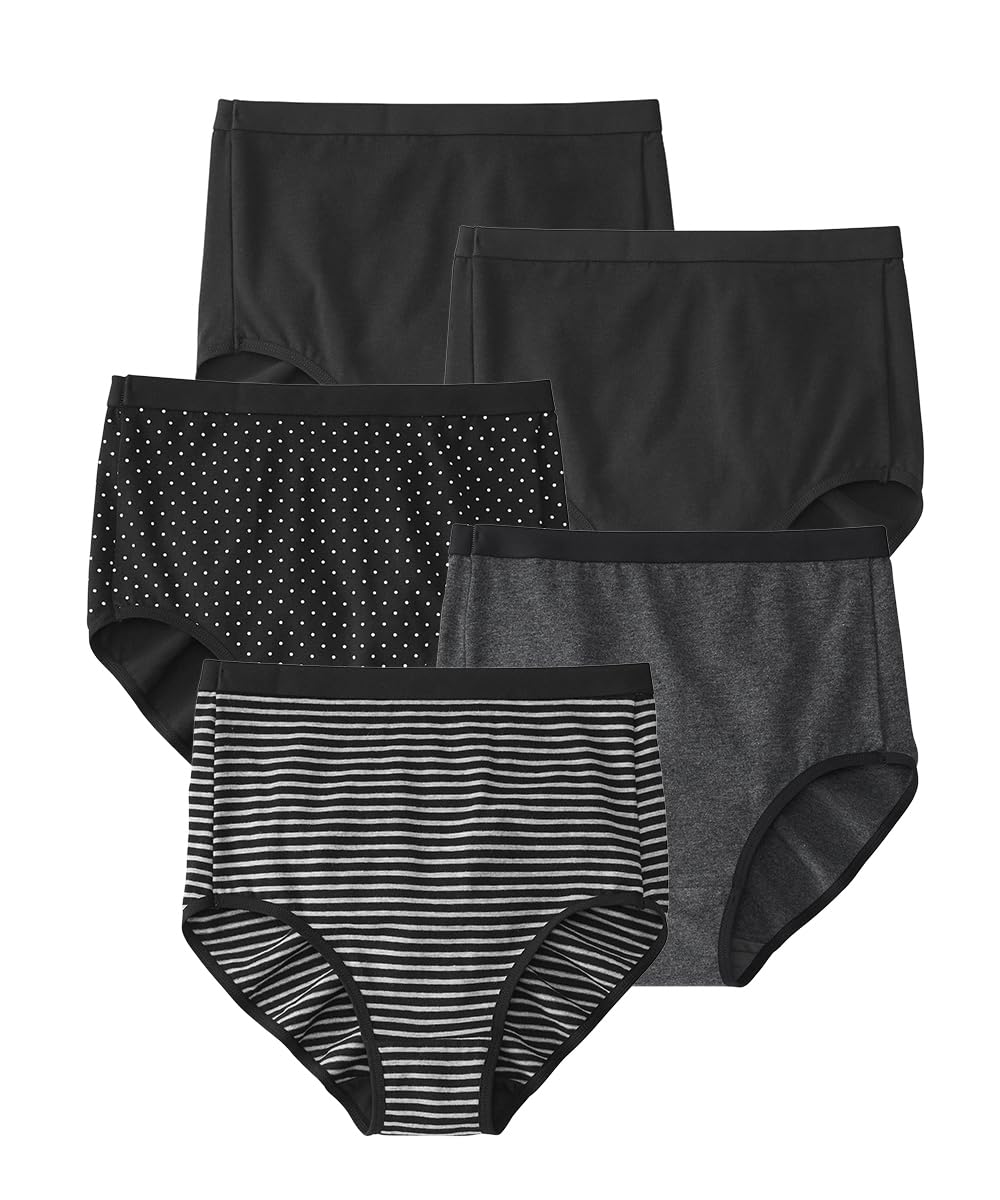 

Nissen Regular KURO Cotton Blend Stretch Simple Black Black Size 4L Women s Shorts, Deep-Length Shorts, 5-Pack, (Soft Elastic),