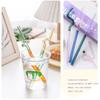 Colorful Glass Straws Reusable Drinking Straw Spiral Shape Easy to Use Clean for Milkshake Juice Cocktail Hot Chocolate