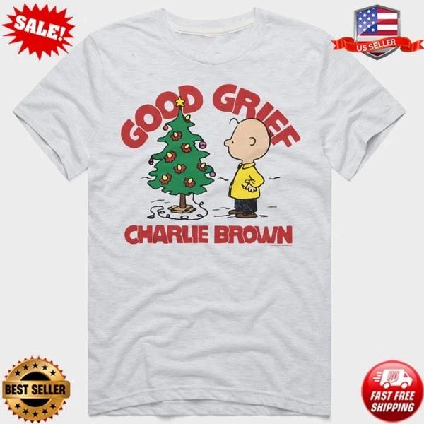 Peanuts Charlie Brown Christmas T-Shirt, Good Grief Charlie Brown T-Shirt, S-5XL L