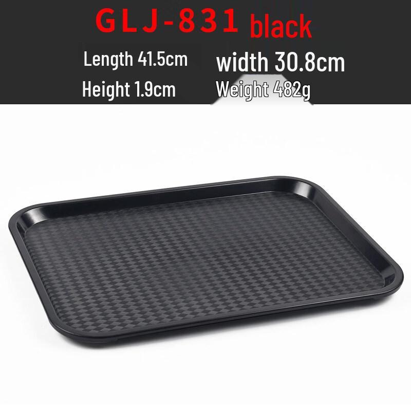

European Style Rectangular Plastic Non-Slip Serving Tray