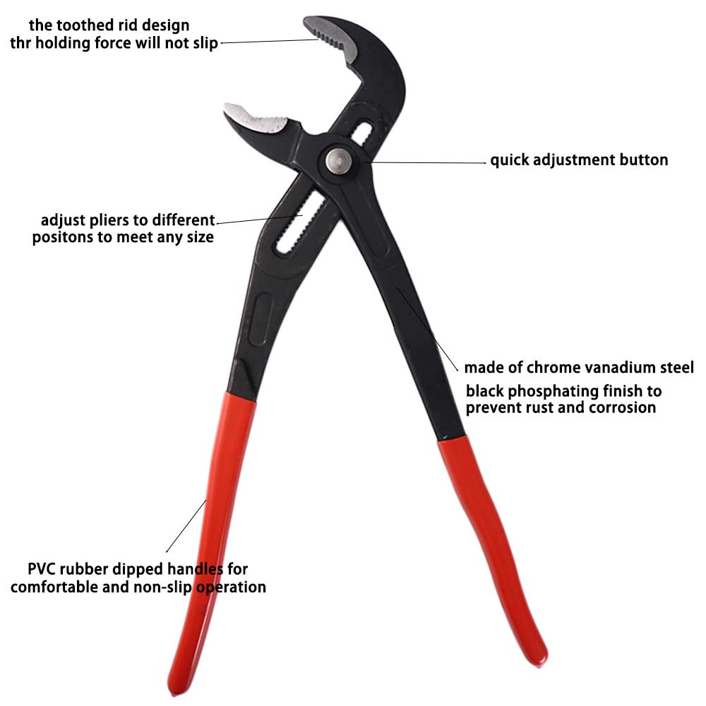 Straight Jaw Combination Tools Groove Joint Set Plumbing Pliers Hand Tools Wrench Pipe Pliers