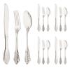 12Pcs 18/8 Stainless Steel Royal Cutlery Set Shiny Gold Dinnerware Tableware Knives Forks Spoons Western Dinner Set