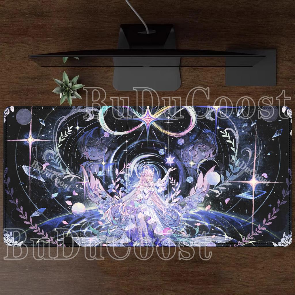 Cyrene Honkai Star Rail HSR Mousepad Anime Girl HD Printing Keyboard Mouse Pad Gaming 900x400mm Office Accessories XXL Desk Mat