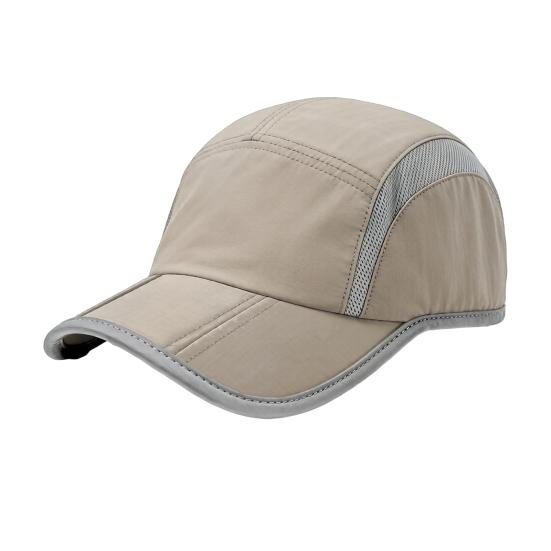 

Baseball Hat Extended Brim Breathable Mesh Foldable Sunshade Cap Portable Quick-Drying Outdoor Exercise Hat хаки