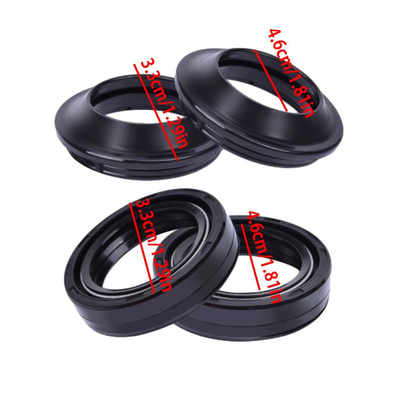 33x46x11MM Motorcycle Parts Front Fork Dust and Oil Seal for Kawasaki KX65 KLX140 Honda CB400 CB360 Suzuki GS450
