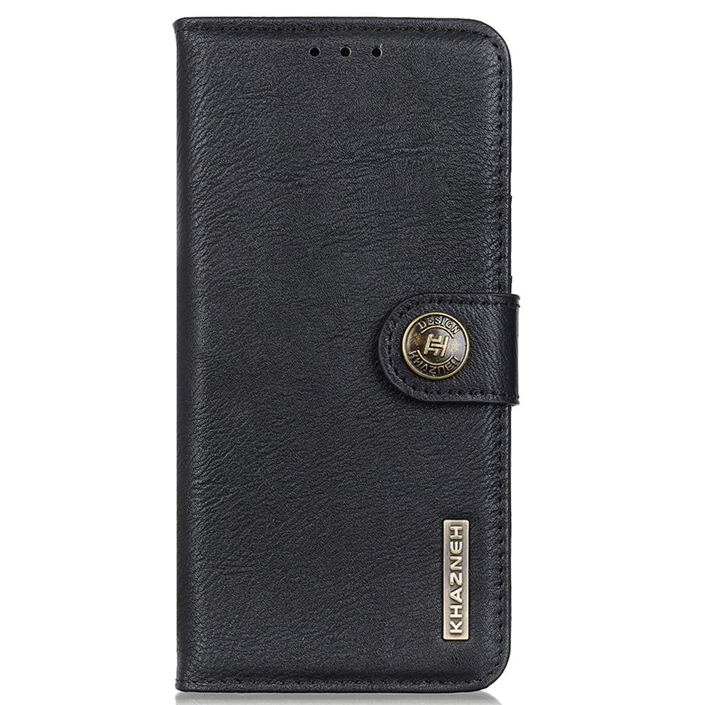 KHAZNEH For Samsung Galaxy A35 5G Leather Cases Stand Cowhide Texture Phone Cover Wallet