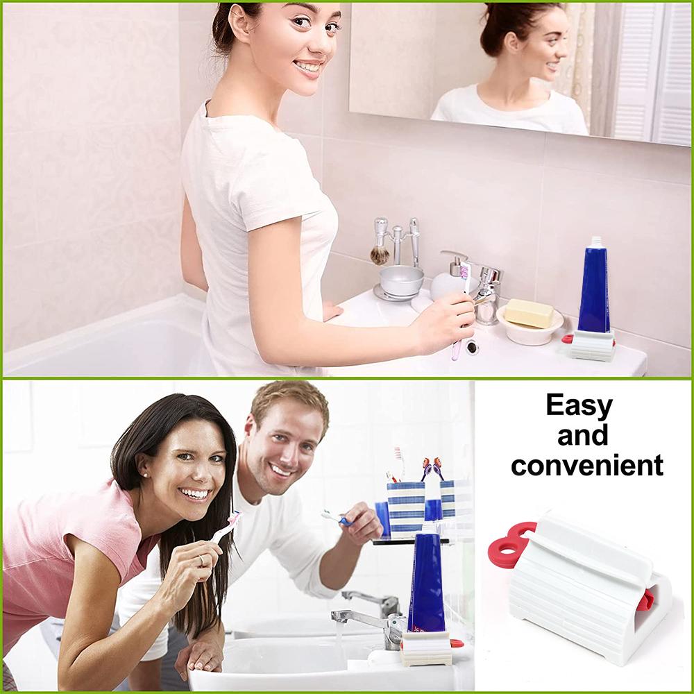 Mini Toothpaste Squeezer Manual Squeeze Artifact for Facial Cleanser Hair Dye Household Toothpaste Holder Bathroom Accessories