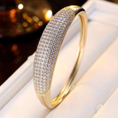 European and American Fashion Light Luxury Open Bracelet Women's High-end Bracelet