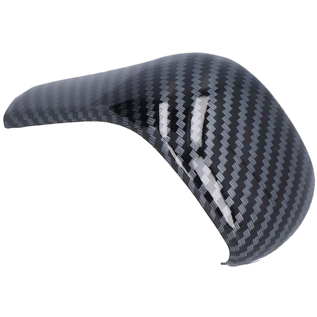 Gear Shift Knob Cover Trim Carbon Fiber Style Decor Replacement for Mazda 3 CX‑30 with Auto Transmission