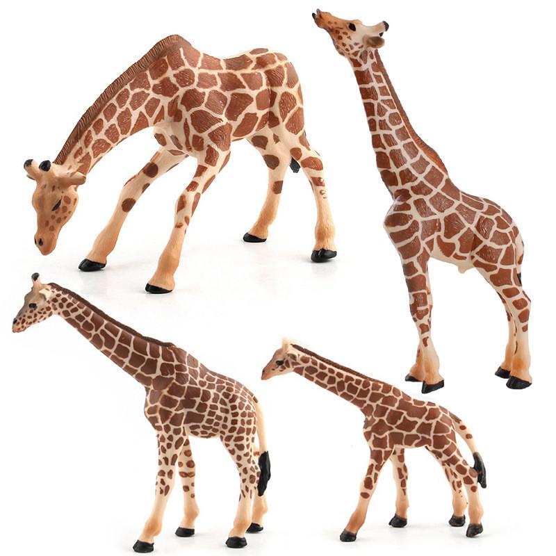 Simulated Giraffe Animal Models Desktop Ornaments For Educational Play And Collectors