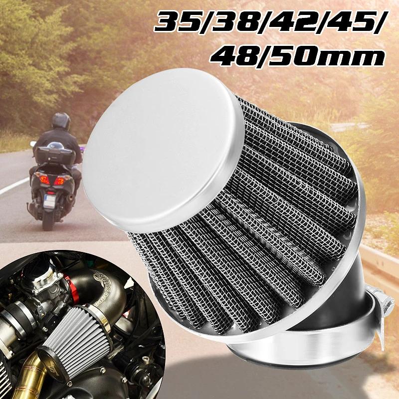 Motorcycle Air Filter 35mm 38mm 42mm 48mm 50mm Universal Fit For 50cc 110cc 125cc 140cc Motorcycle ATV Scooter Pit Dirt Bike
