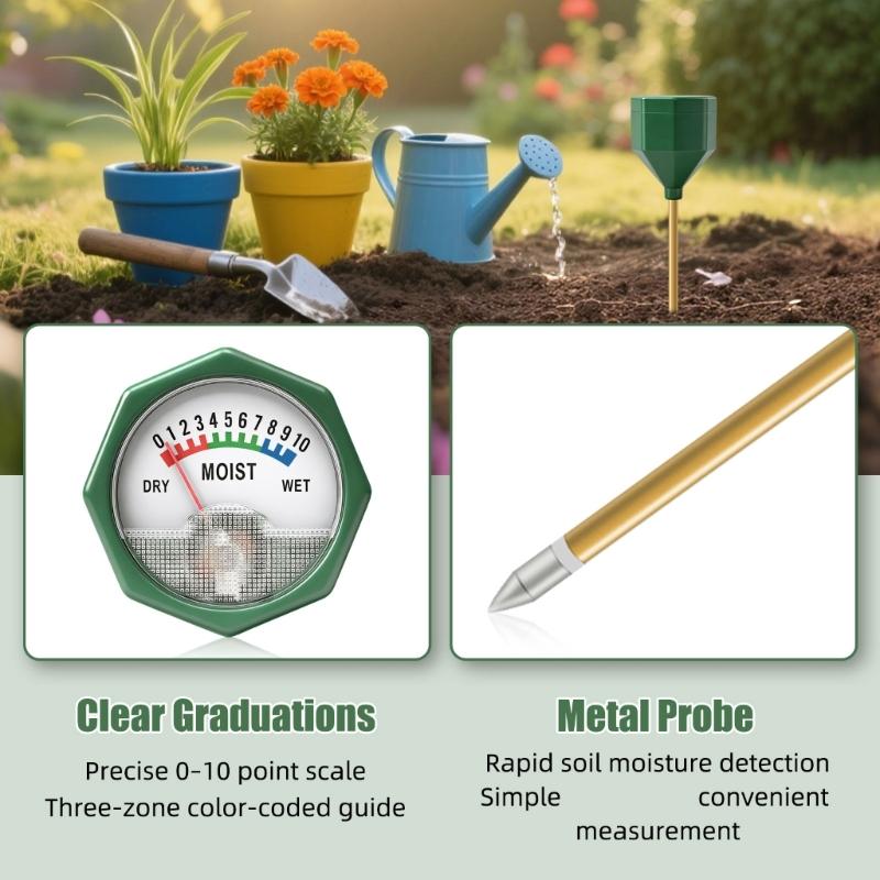 Efficient Single Pin Soil Tester Essential Tool For Garden Enthusiasts Crop Growers Indoor Outdoor Soil Moisture Meter