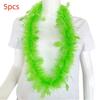 5pcs Glowing Large Fluorescent Garland Necklaces Five Star Lightweight Plastic Garland  Birthdays