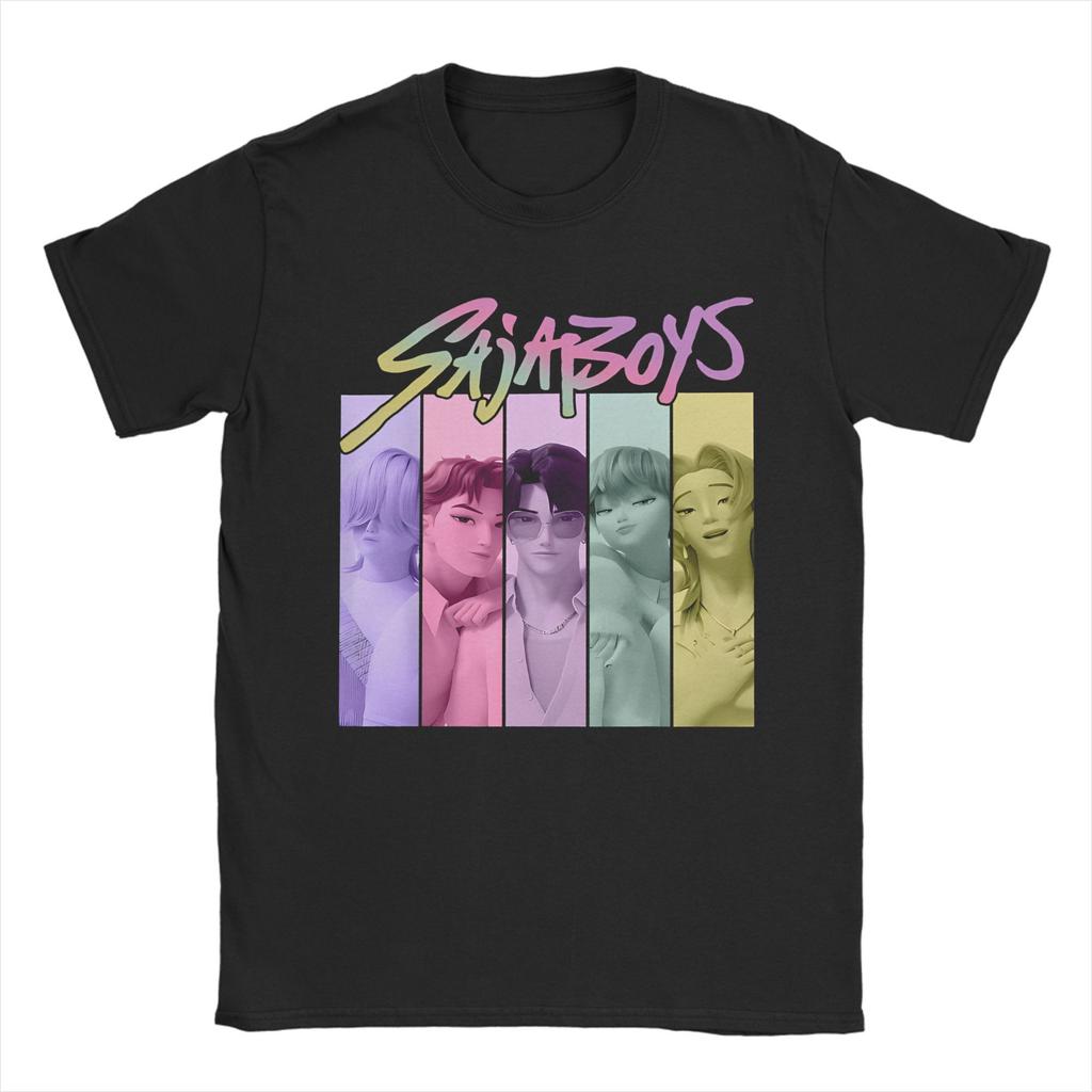 Demon Hunters Derpy Tiger Men's T Shirt  Novelty Tees Short Sleeve Crew Neck T-Shirts Pure Cotton Gift Clothing