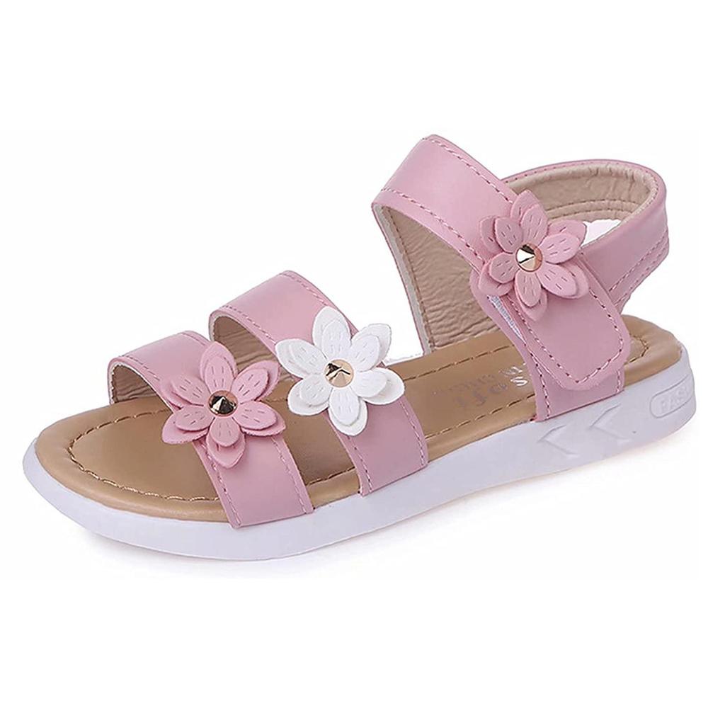Summer  Flower Sandals Shoes Beach Flower Girl Cute Flat