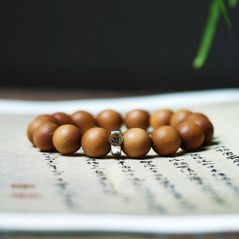 Hot Selling Natural Fragrance Bracelet China Modern Gift Perlenbesetzt Exquisite Design Smooth Wooden Bead Bracelet