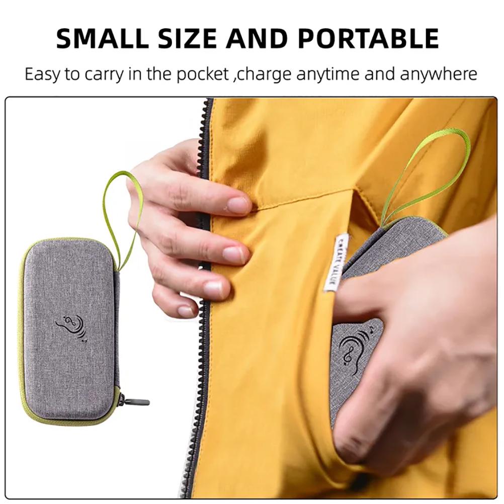 New Digital Wireless BTE Hearing Aid for Seniors with Charging Case