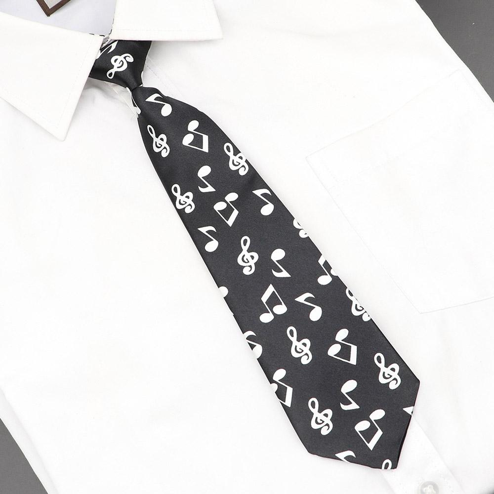 

Classic Fashion Kids Skinny Tie Colorful Musical Notes Printed Piano Guitar Polyester 5cm Width Necktie Party Gift Accessory