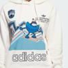 Adidas Originals Holiday Hoodie With Cartoon Print Women Tops Pink White IT1741