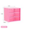 Desktop 9 Grid Storage Boxes Organizer Transparent Small Drawer Partitioned Student Desk Wall-mounted Sundries Storage Box Cute