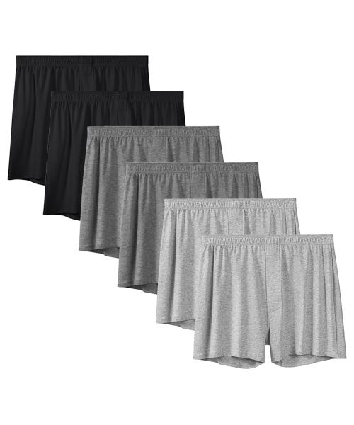 

[Undersmith] [6 ШТУК] Базовые однотонные мужские боксеры из чистого хлопка со спандексом [Отправка из Кореи] 100% Оригинал Assorted Basic Colors (Set A) - 95