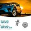 ACROPIX Car Rivets Fender Fastener Clips 8mm Universal Gray 20pcs